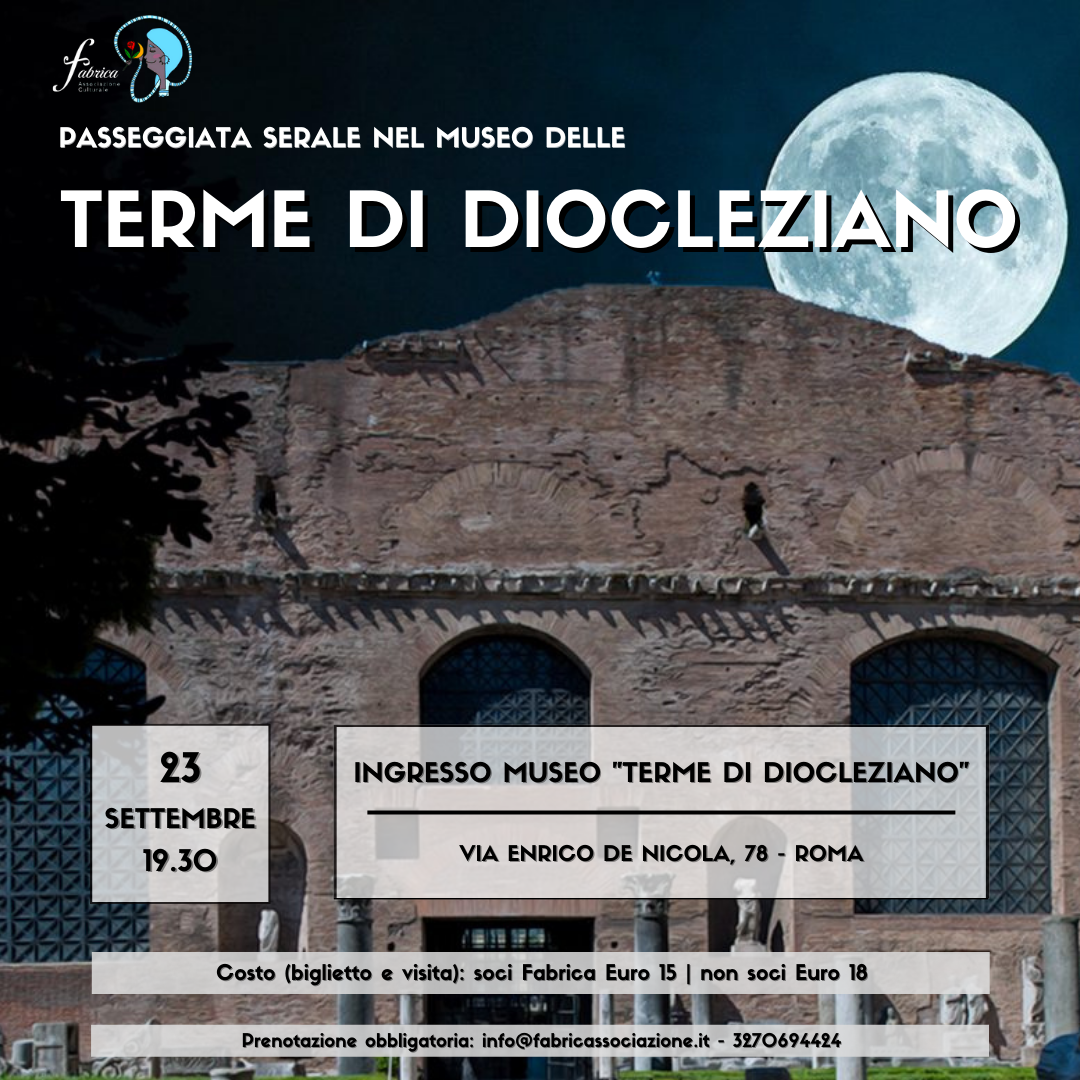 Passeggiata serale nel museo delle Terme di Diocleziano